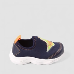 Slip On Infantil Vertus Calce Fácil Dino Azul