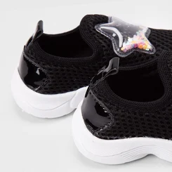 Slip On Bebê Gabrielinha Calce Fácil Detalhe Estrela Preto