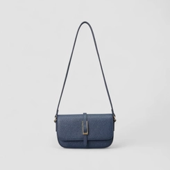 Bolsa Transversal Gabriela Média Detalhe Fivela Azul