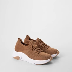 Tênis Chunky Feminino Modare Ultraconforto Knit Caramelo