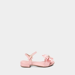 Sandália Infantil Molekinha Laço & Pedraria Rosa