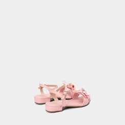 Sandália Infantil Molekinha Laço & Pedraria Rosa