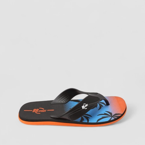 Chinelo Masculino BR Sport Preto & Laranja