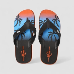 Chinelo Masculino BR Sport Preto & Laranja