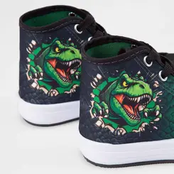 Tênis Infantil Vertus Casual Dinossauro Preto