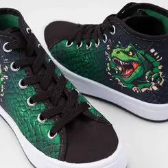Tênis Infantil Vertus Casual Dinossauro Preto