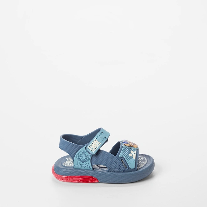 Sandália Bebê Grendene Kids Patrulha Canina Led Azul
