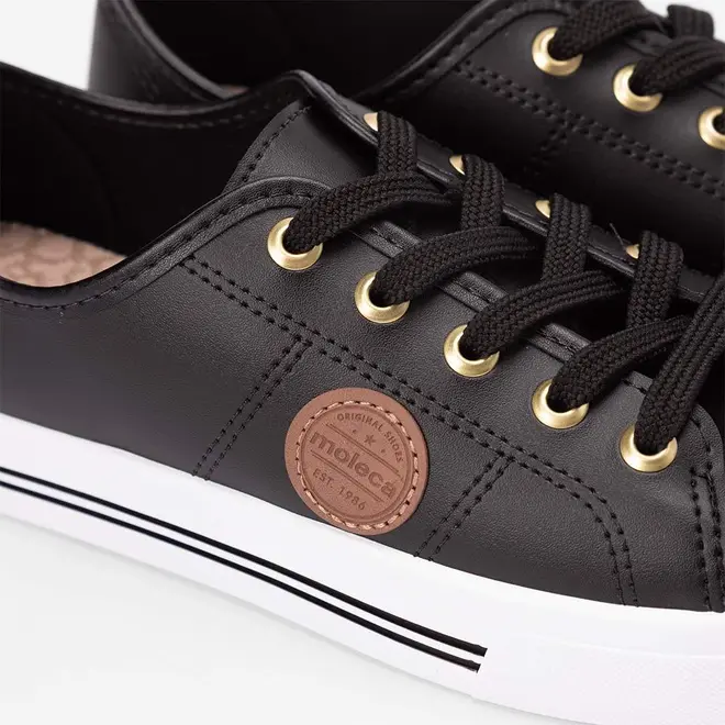 Tênis Casual Feminino Moleca Preto