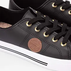 Tênis Casual Feminino Moleca Preto
