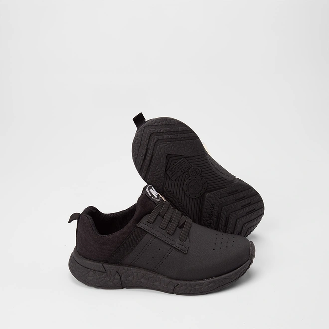 Tênis Casual Infantil Molekinho Elástico Preto