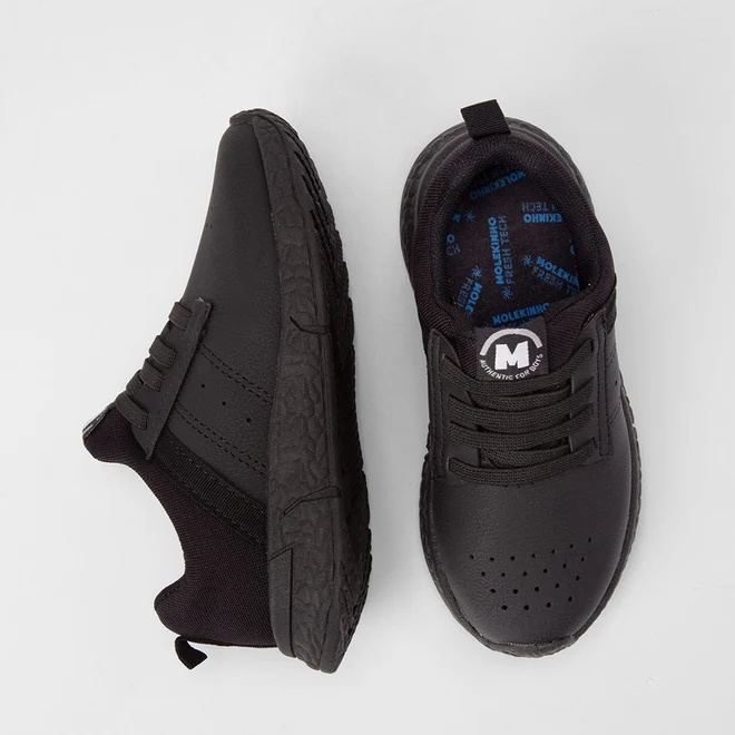 Tênis Casual Infantil Molekinho Elástico Preto