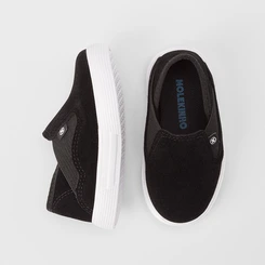 Slip On Bebê Molekinho Camurça Preto
