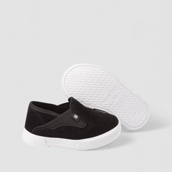 Slip On Bebê Molekinho Camurça Preto