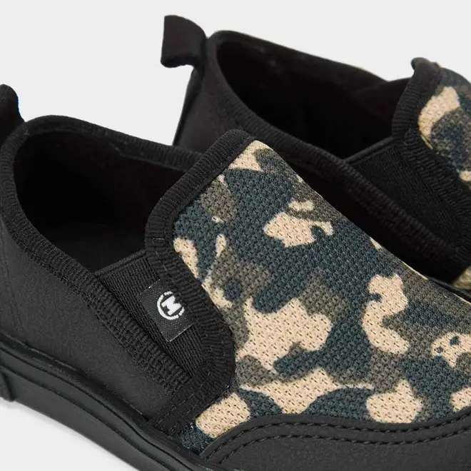 Slip On Bebê Molekinho Camuflado Preto