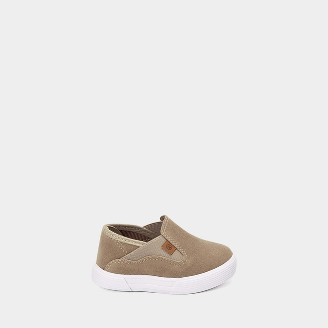 Slip On Bebê Molekinho Camurça Bege