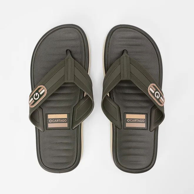 Chinelo Masculino Cartago Paris 2 Dedo Verde