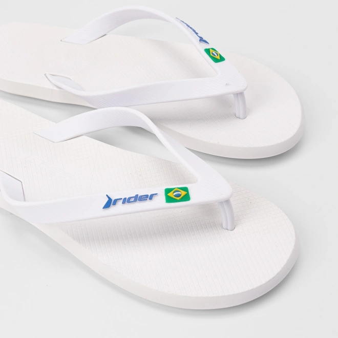 Chinelo Masculino Rider R1 Brasil Branco