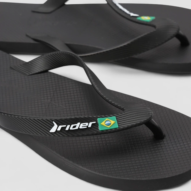 Chinelo Masculino Rider R1 Brasil Preto