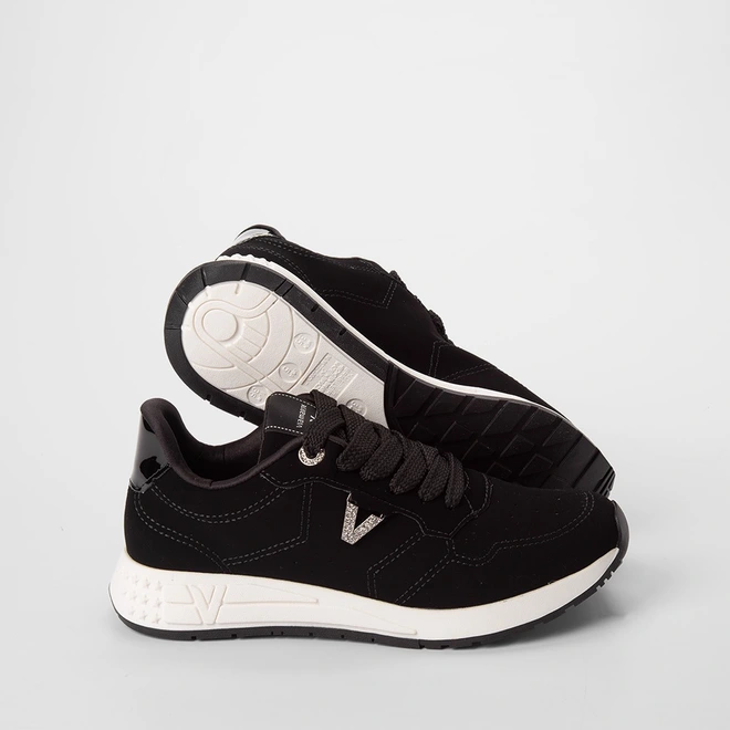 Tênis Casual Feminino Via Marte Nobuck Preto