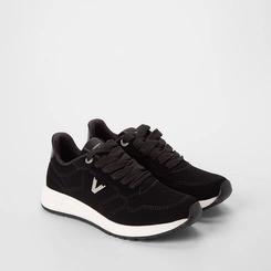 Tênis Casual Feminino Via Marte Nobuck Preto