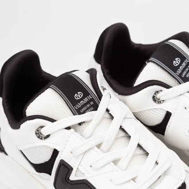 Tênis Chunky Feminino Via Marte Branco & Preto