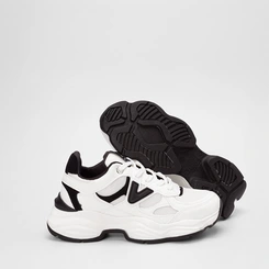 Tênis Chunky Feminino Via Marte Branco & Preto
