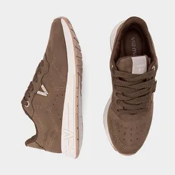 Tênis Casual Feminino Via Marte Nobuck Marrom