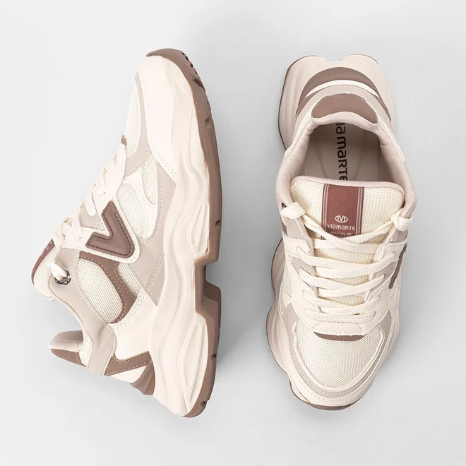 Tênis Chunky Feminino Via Marte Marfim & Off White