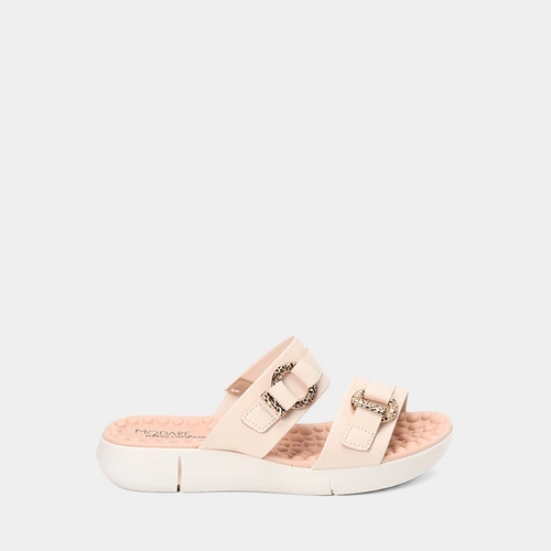 Tamanco Feminino Modare Ultraconforto Tira Dupla Fivela Off White