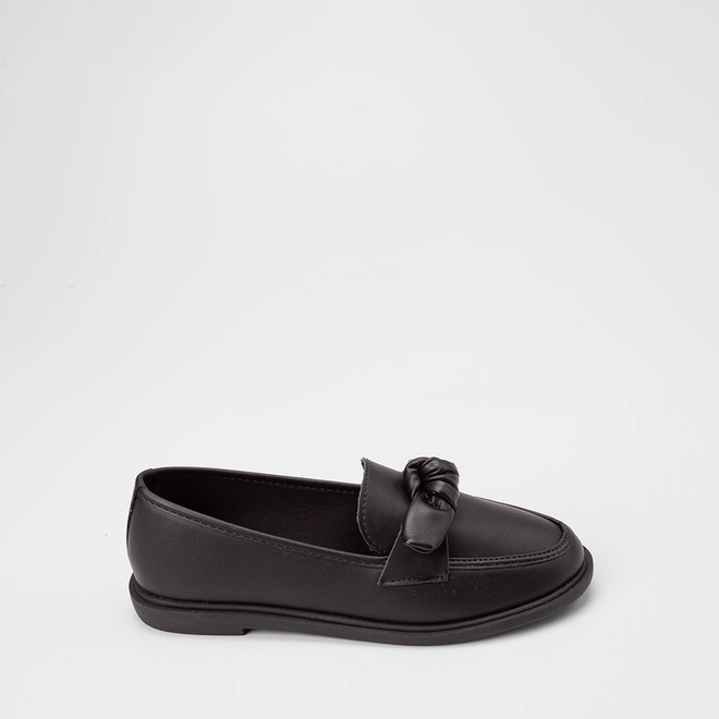 Mocassim Gabriela Detalhe Laço Preto