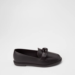 Mocassim Gabriela Detalhe Laço Preto