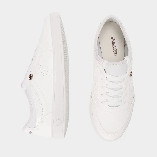 Tênis Casual Feminino Mississipi Branco