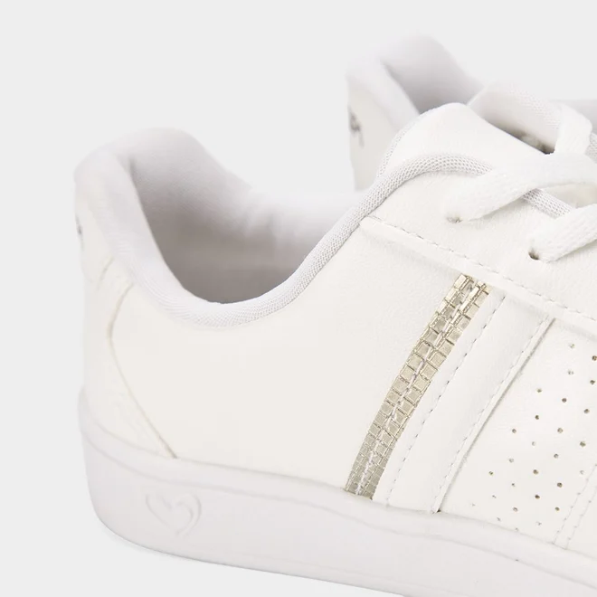 Tênis Casual Feminino Mississipi Detalhe Metalizado Branco