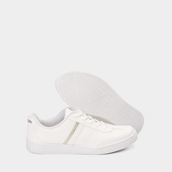 Tênis Casual Feminino Mississipi Detalhe Metalizado Branco