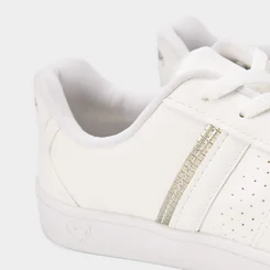 Tênis Casual Feminino Mississipi Detalhe Metalizado Branco