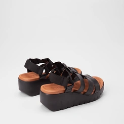 Sandália Feminina Moleca Multitiras Preto