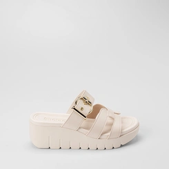 Tamanco Feminino Moleca Tira Vazada & Fivela Off White