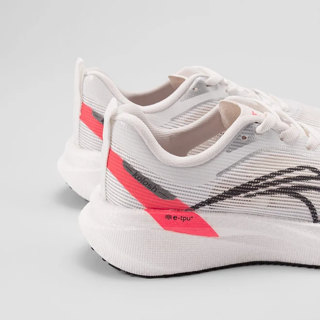 Tênis Esportivo Feminino Kolosh Branco Com Placa de Carbono