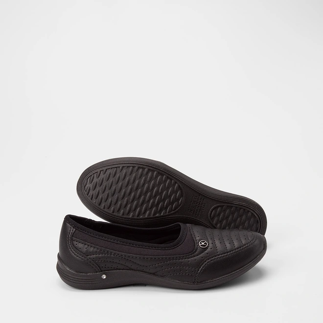 Sapatilha Feminina Kolosh Sport Style Touch+ Perfuros Preto