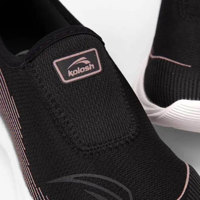 Tênis Esportivo Feminino Kolosh Knit Preto