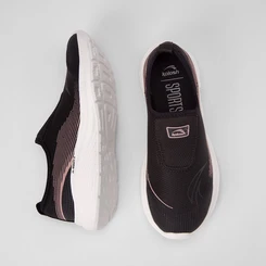 Tênis Esportivo Feminino Kolosh Knit Preto