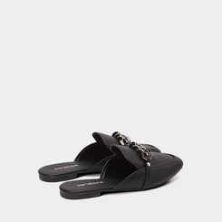 Mule Feminino Penélope Detalhe Corrente Preto