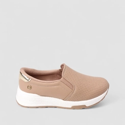 Slip On Feminino Dakota Perfuros Bege