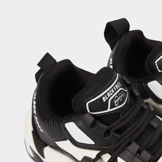Tênis Chunky Masculino Black Free Camurça Off White & Preto
