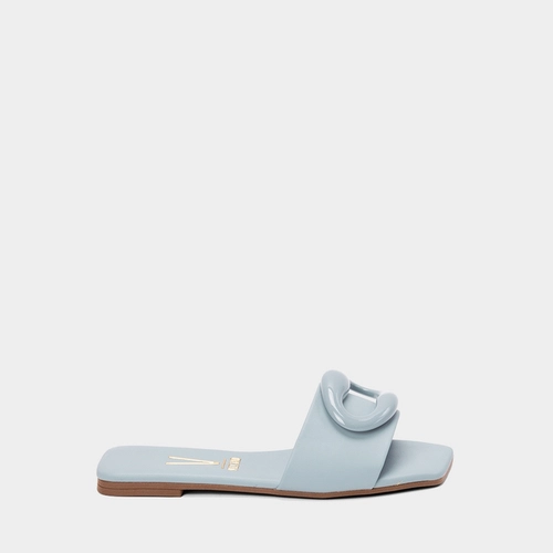 Rasteira Feminina Vizzano Detalhe Argola Resinada Azul