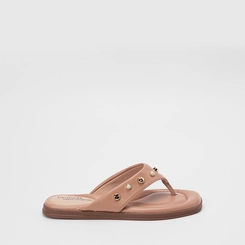 Tamanco Feminino Modare Ultraconforto Detalhe Pedraria Nude