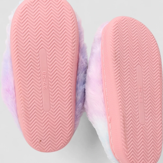 Pantufa Infantil STZ Pelúcia Tie Dye Multicolor