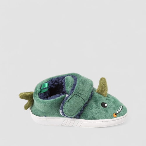 Pantufa Botinha Infantil Stz Dinossauro Verde