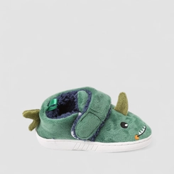 Pantufa Botinha Infantil Stz Dinossauro Verde