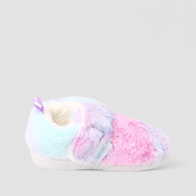 Pantufa Botinha Infantil Stz Pelúcia Rosa & Azul